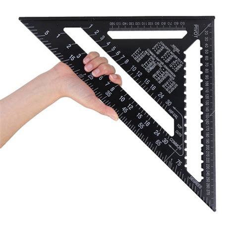 Buy Accurate Carpentry Square Tools 12 Inch Metric Triangle Ruler