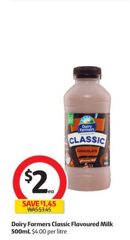 Dairy Farmers Classic Flavoured Milk Offer At Coles Catalogue Com Au