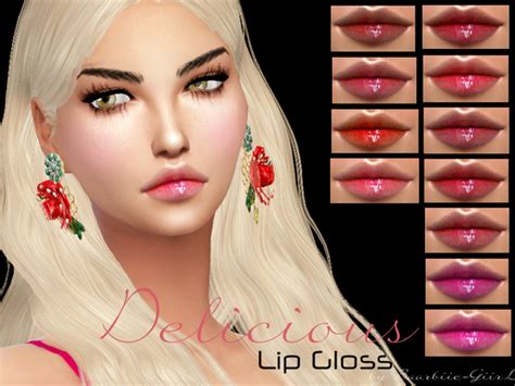 The Sims Resource Delicious Lipgloss By Baarbiie Giirl • Sims 4 Downloads