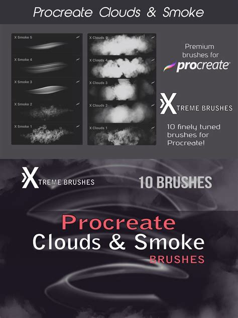 Free cloud brushes for procreate. Procreate Clouds & Smoke Brushes | Procreate, Procreate ...