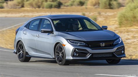 New for 2020, led headlights are standard with sport touring trim. 2020 Honda Civic Hatchback - Front Three-Quarter | HD ...