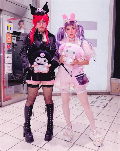 Kuromi And My Melody Cosplay Duo Halloween Costumes Halloween