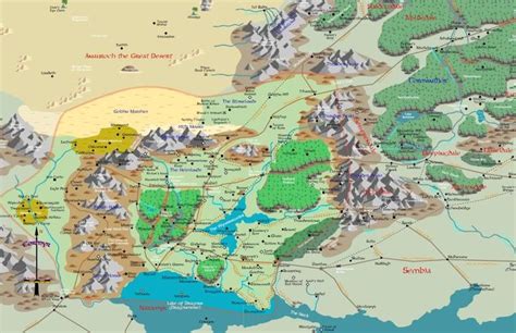 Cormyr And The Dalelands Map In 2021 Map Art Forgotten Realms