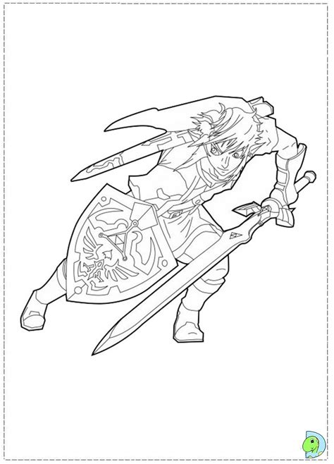 Legend Of Zelda Breath Of The Wild Coloring Pages Coloringpages2019