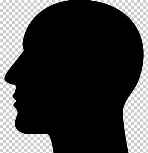 Silhouette Human Head Png Clipart Animals Black Black And White