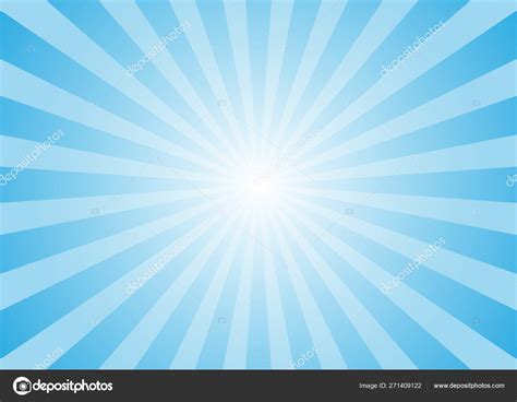 Sun Rays Vector Abstract Blue Sun Rays Background Stock Vector Image