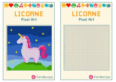 If something is unclear or needs more explanation, please. Pixel Art Licorne