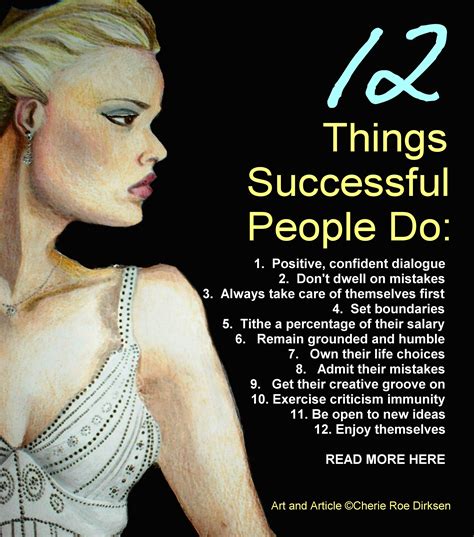 12 Things Successful People Do To Excel Successful People Success People