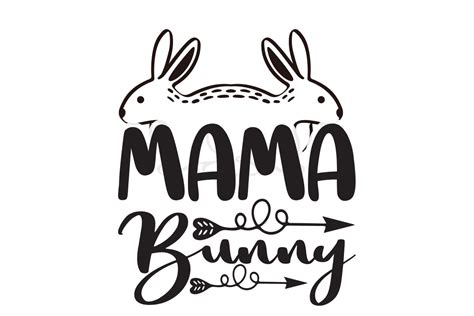 Mama Bunny Graphic By Svg Design · Creative Fabrica
