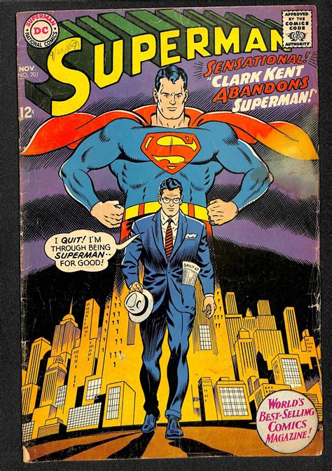 Superman 201 1967 Comic Books Silver Age Dc Comics Hipcomic