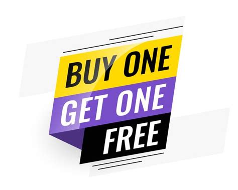 bogo (buy one get one) free sale banner - Download Free ...