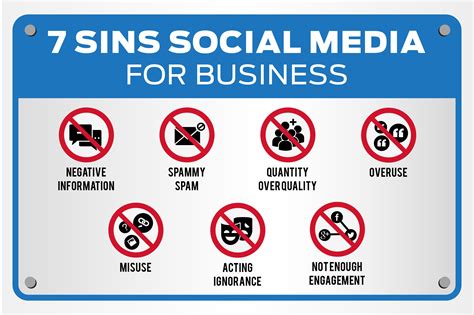 7 sins of social media for business onlinemagz