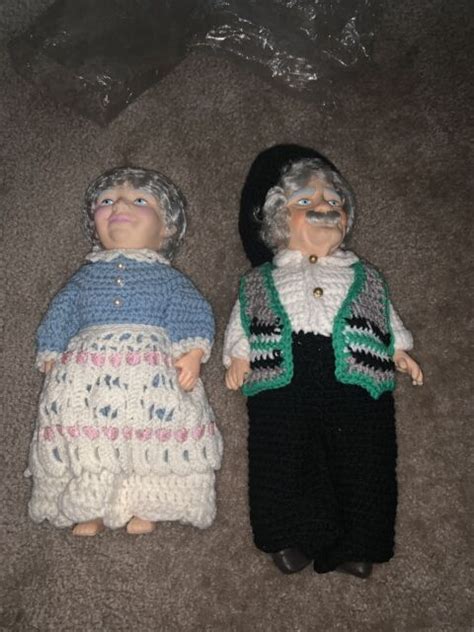Plastic Grandma And Grandpa Doll Ebay