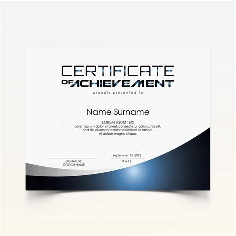 ✓ free for commercial use ✓ high quality images. EDITABLE Modern Certificate of Achievement Template ...