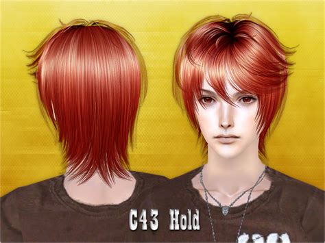 Sims 4 Cc Red Hair Long To Side Female Bdamad