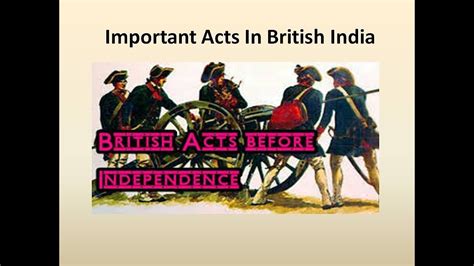 Important Acts In India Before Independence Youtube
