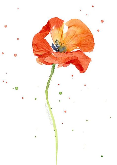 Floral Watercolor Paintings Olechka Design Floral Watercolor