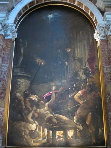 Le Martyre De Saint Laurent 1558 Titien Eglise I Gesu Flickr