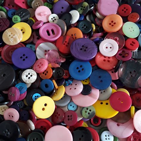 Assorted Buttons Craft Buttons Sewing Buttons Plastic Etsy