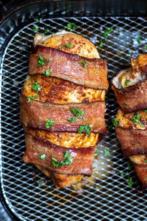 Air Fried Bacon Wrapped Chicken Breast Aria Art