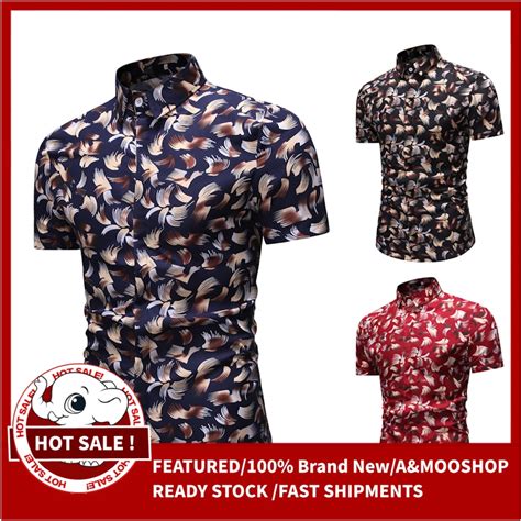 Kain batik sarawak yang dibuat dengan kain berkualiti bagus & halus! Men's Casual Floral Shirts Kemeja Batik baju batik lelaki ...
