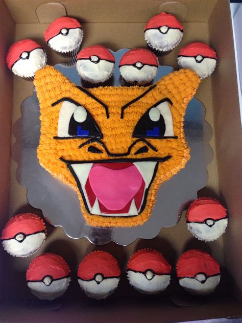 Charizard Cake Pokemon Birthday Party Pokemon Birthday Cake