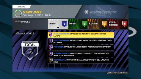 Slashing Playmaker - Lebron James build : r/NBA2k