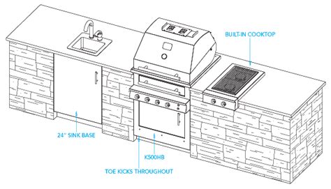 Outdoor kitchen floor plans | Hawk Haven