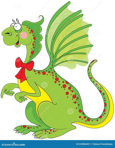 Cute Green Dragon Stock Vector Illustration Of Beautiful 22286445