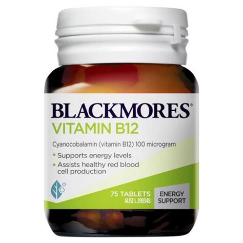 Overview blackmores vitamin b12 helps metabolise and convert food to energy, maintaining healthy red blood cells. New Packaging! BLACKMORES Vitamin B12 75 Tablets | Shopee ...