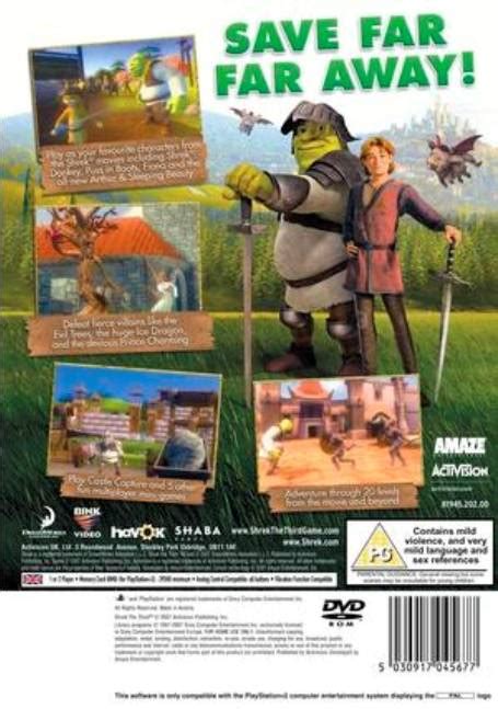 Dreamworks Shrek The Third Box Shot For Playstation 2 Gamefaqs