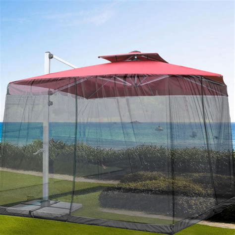 Outdoor Mosquito Net Patio Umbrella Cover Mosquito Netting Screen Uv