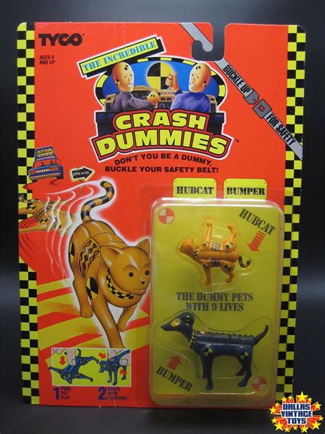 1991 Tyco The Crash Dummies Hubcat And Bumper 1D