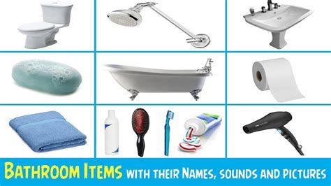 Bathroom Items With Their Names And Pictures Bathroom Items