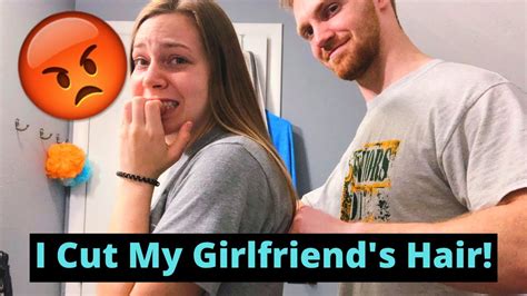 I Cut My Girlfriends Hair Oops Youtube
