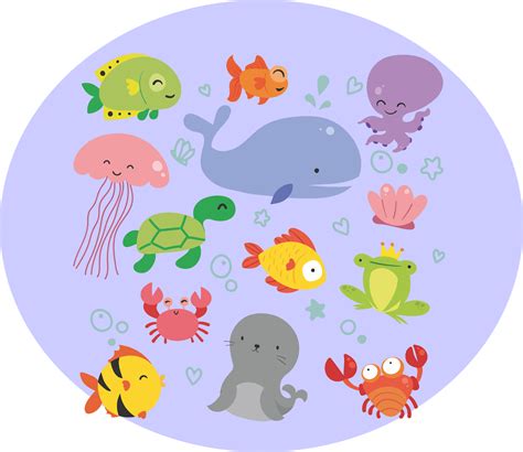 41 Biota Laut Gambar Hewan Laut Kartun Information