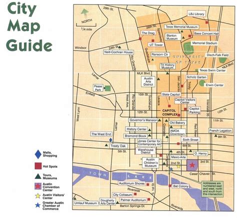 A Visual Guide To The City Of Austin Tourist Map Texas Tourist