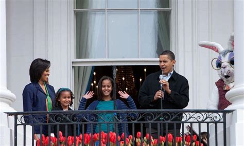 Michelle Obama Sasha Obama Throwback Easter Photo