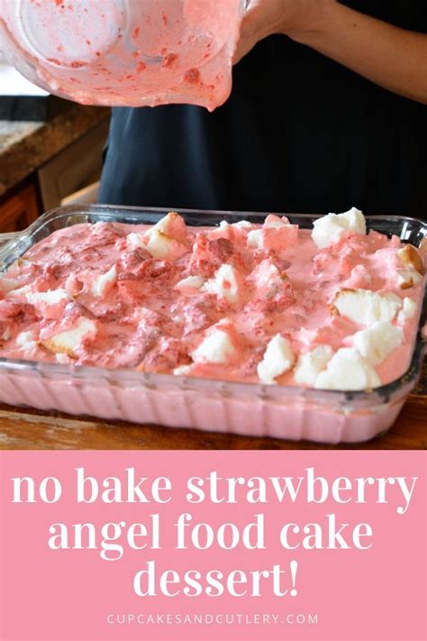 Place strawberry mixture into a large bowl and fold in the cool whip. Best Ever Strawberry Jello Angel Food Cake Dessert Recipe ...