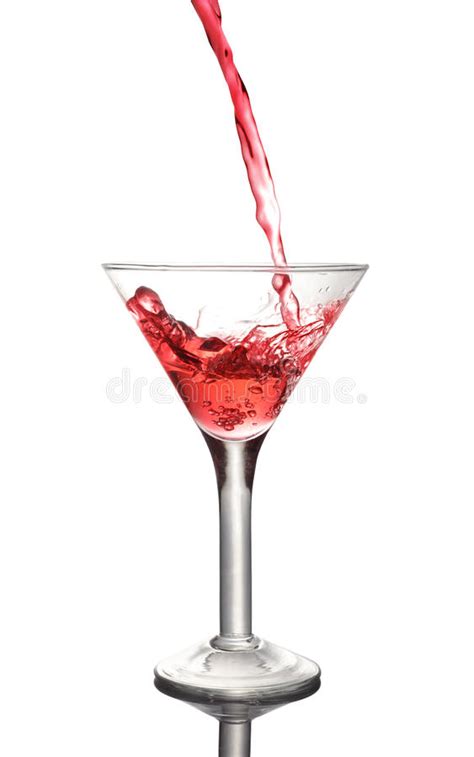 Splash In Glass Of A Pink Alcoholic Cocktail Drink Stock Image Image Of Liquid Modern 87926051
