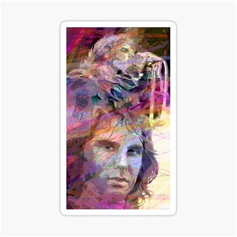 Jim Morrison Sticker For Sale By Rodoullac Redbubble
