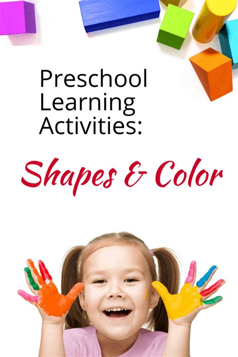 Preschool Learning Activities Shapes And Colors Orison Orchards