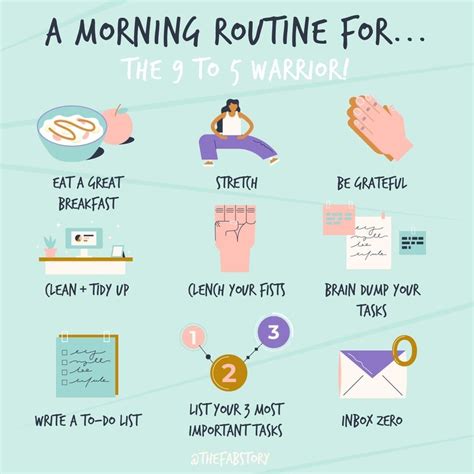 A Morning Routine For The 9 To 5 Warriors Fabulous Magazine