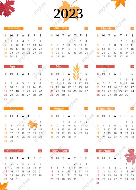 2023 Monthly Calendar Vector Design Images Monthly Calendar Vector