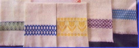 Inspiration 5 Towels Kit Swedish Weaving Kit By Swedish Weave Designs