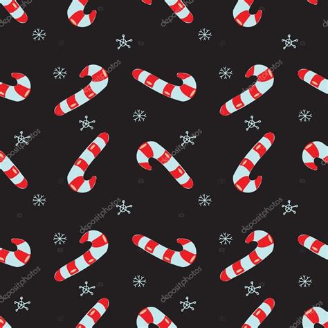 Seamless Vector Christmas Texture Seamless Backdrop With Red Candy