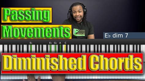 Diminished Passing Movements Piano Lesson With Warren