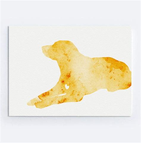 Golden Retriever Art Abstract Dog Giclee Print Labrador Etsy Golden