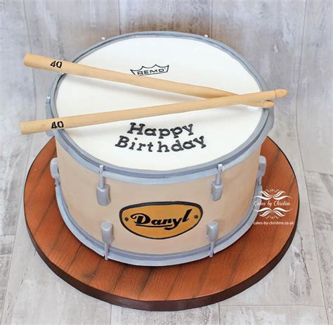 Drum Cake For 40th Drum Birthday Cakes Drum Cake Birthday Cakes For Men