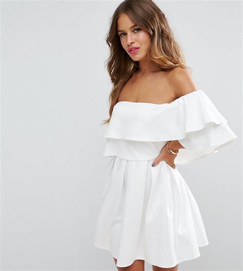 Off Shoulder White Mini Dress Dresses Images